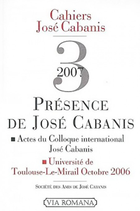Présence de José Cabanis